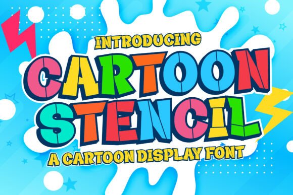 Cartoon Stencil: Bold, Fun, and Full of Character
