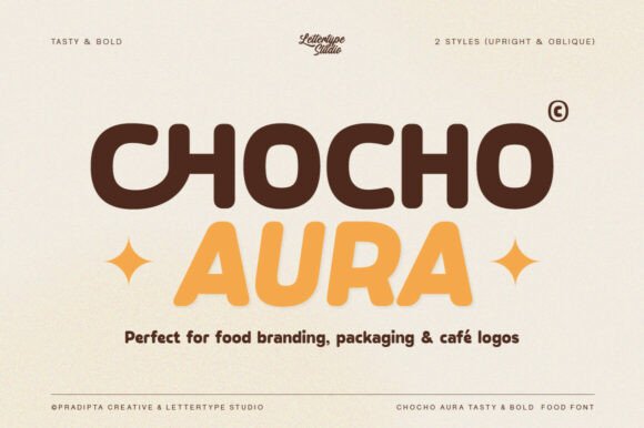Chocho Aura: The Bold Font with a Tasty Personality