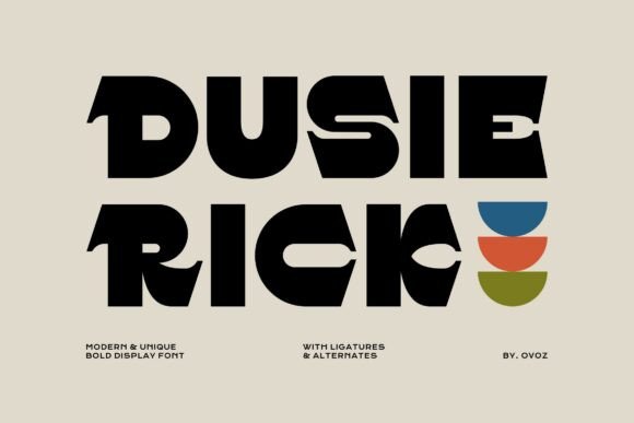 Dusie Rick: A Typeface That Bridges Retro Cool and Modern Edge