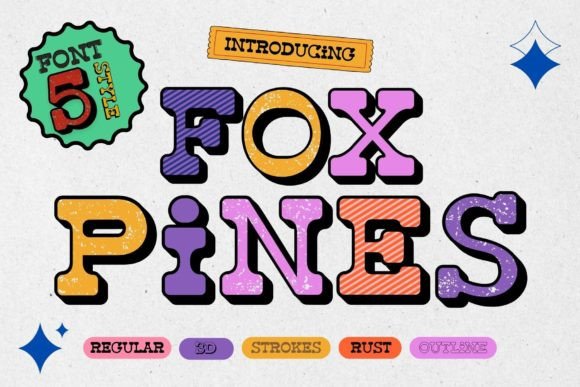 Fox Pines: A Playful Display Font with Serious Design Versatility