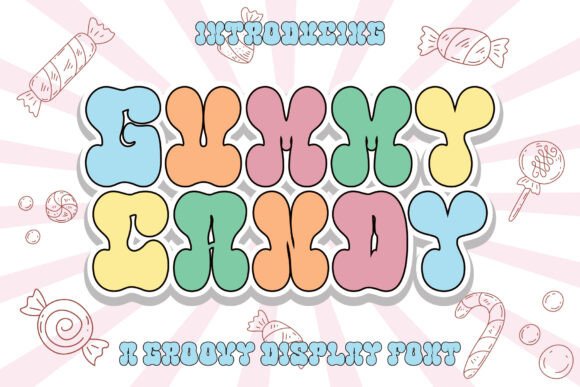 Gummy Candy: A Playful Retro Font for Creative Projects