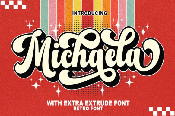 Michaela: The Nostalgic Display Font for Creative Branding