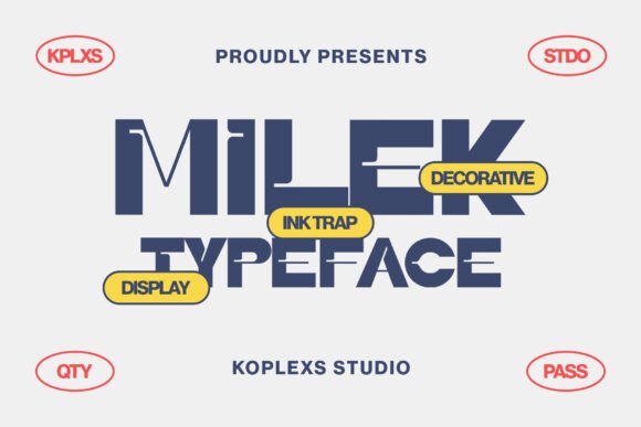 Milek Typeface: Bold Display Font for Modern Creatives