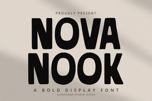 Nova Nook: A Bold Display Font for Modern Designers