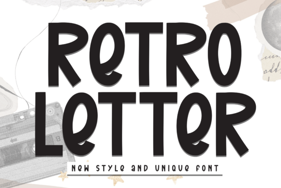 Retro Letter: A Playful 90s Vibe for Bold, Nostalgic Designs