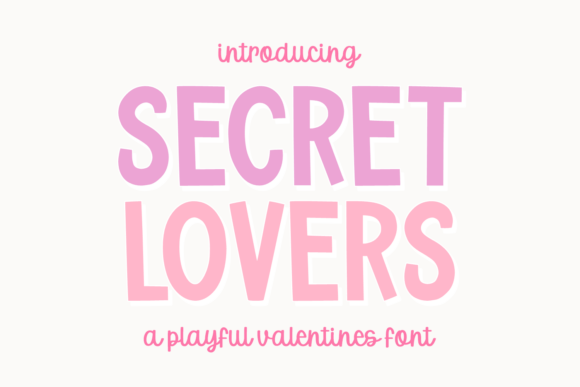 Secret Lovers: The Display Font That Captures Romance and Charm