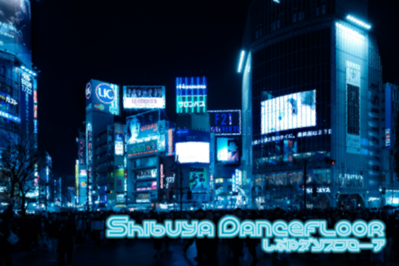 Shibuya Dancefloor Family: A Font with Neon-Lit Energy
