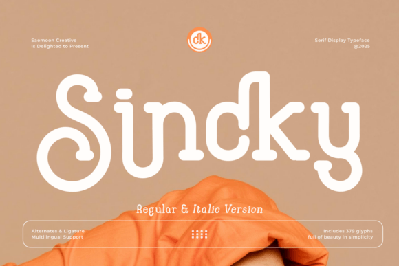 Sincky: A Monoline Serif for Bold, Modern Typography