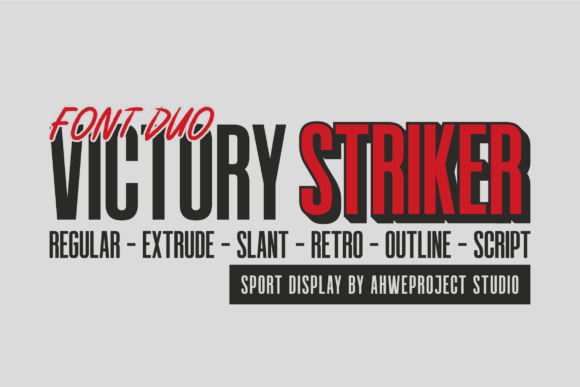 Victory Striker: The Bold Font Duo for Energetic Branding